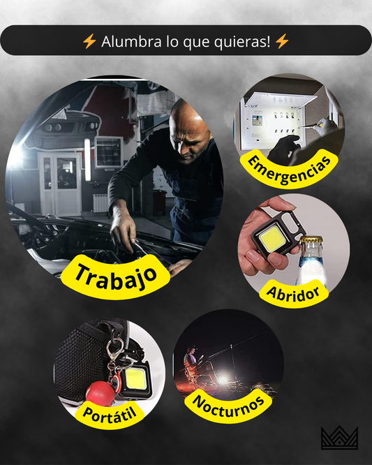 Súper linterna de Bolsillo – Luz Portátil 2x1