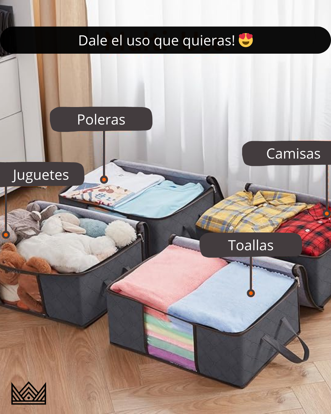 Organizador de ropa - Ahorra espacio ahora!