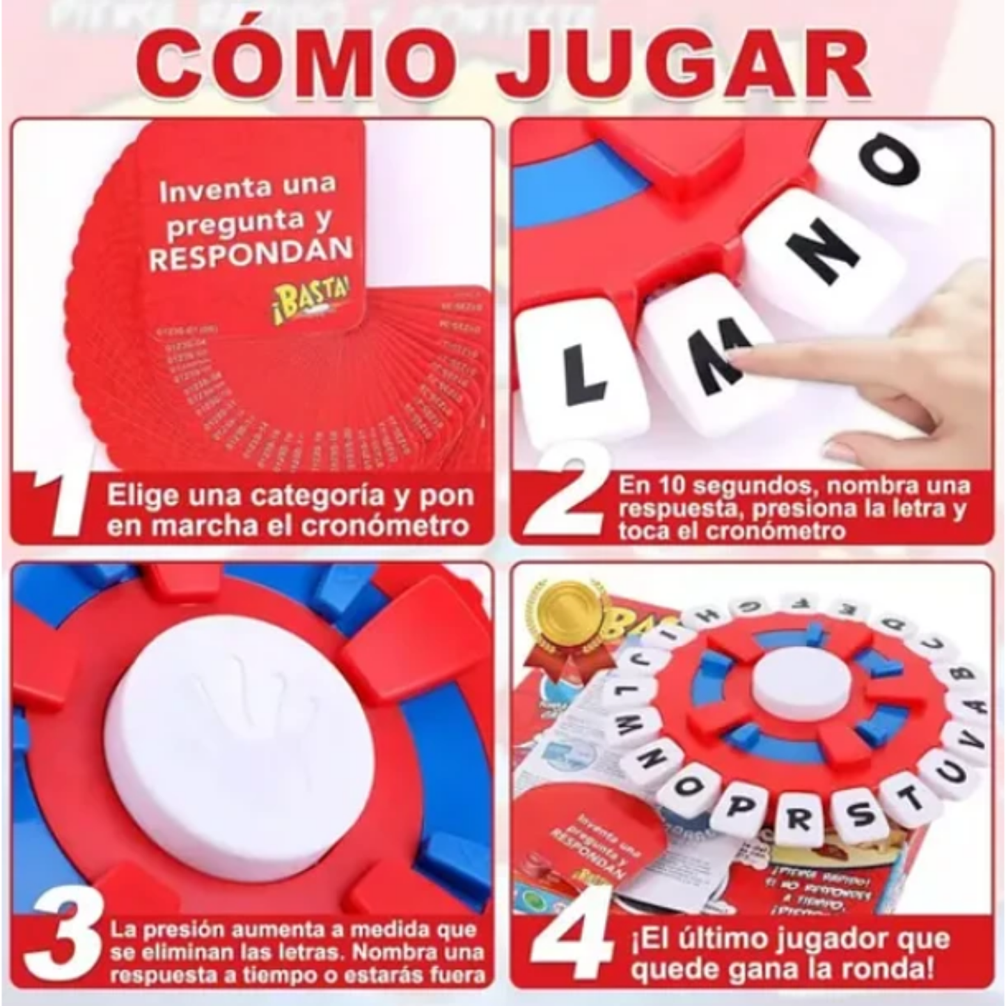 Juego De Mesa ¡Basta! Piensa Rápido